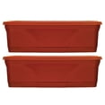 thumbnail image 1 of Southern Patio 36" Hanging Garden Box Planter in Terracotta (2 Pack), 1 of 7