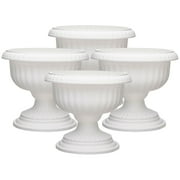 Southern Patio Dynamic Design Outdoor Resin Grecian Urn Planter Pot 4 Set