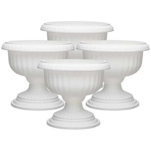 Southern Patio Dynamic Design Outdoor Resin Grecian Urn Planter Pot (4 Set)