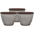 thumbnail image 1 of Southern Patio HDR-046868 20.5 Inch Rustic Resin Outdoor Planter (3 Pack), 1 of 7