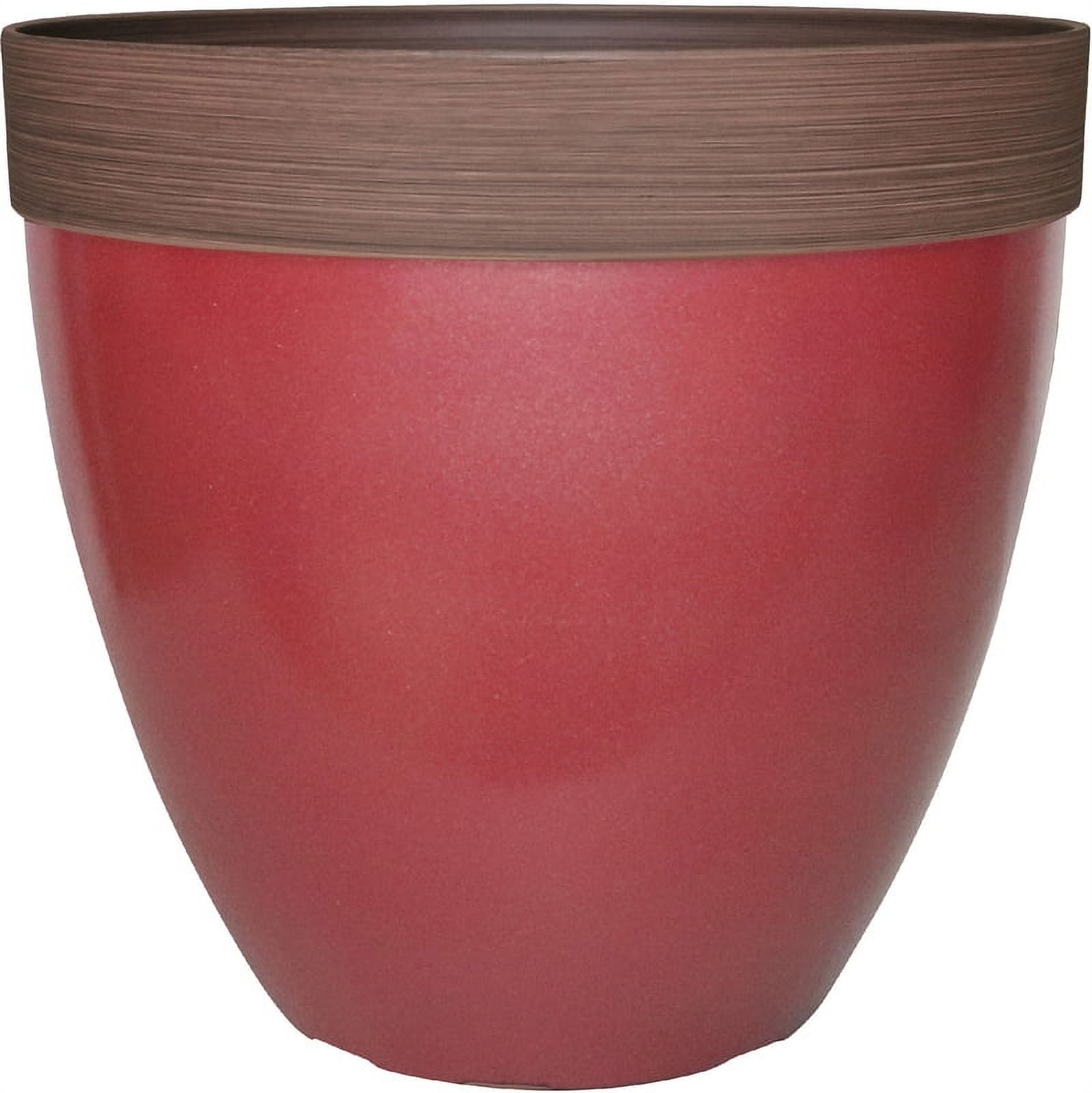 Southern Patio HDR-077084 Hornsby Planter, 15 Inch, Red - Walmart ...