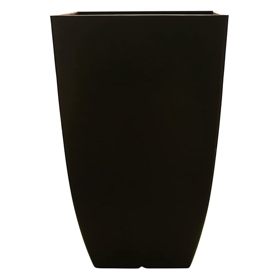 Southern Patio Newland 21 Inch Square Outdoor Porch Resin Planter, Coffee