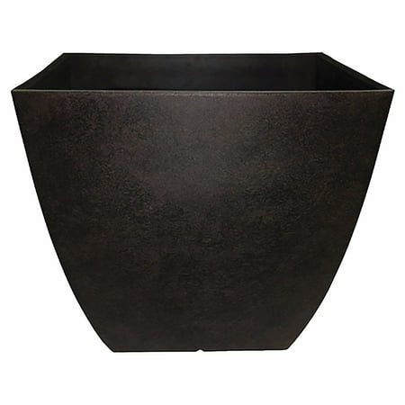 Southern Patio Newland Square Planter Bone 16" Dia.