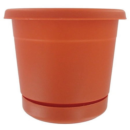 Southern Patio Rolled Rim Poly-Resin Planter Pot