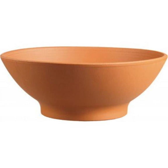 Southern Patio TC1204LB 12 in. Clay Low Bowl44; Terra Cotta