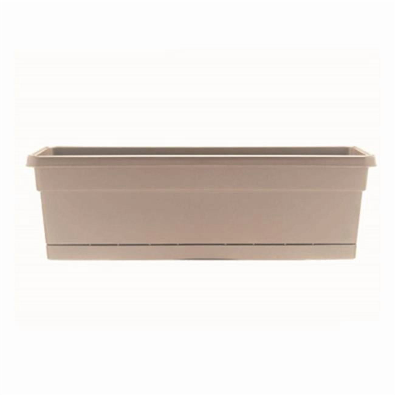 Southern Patio WB2412TA Window Box Planter, Taupe Poly Resin, 24 In. - Quantity 1