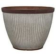 thumbnail image 1 of Southern Patio Westlake Collection 15" Rustic Pleated Planter, Silver, 1 of 8