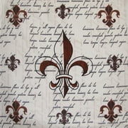 Southern Pride Fleur De Lis Fabric Shower Curtain Lily Bathroom Accessories French Country Home Decor
