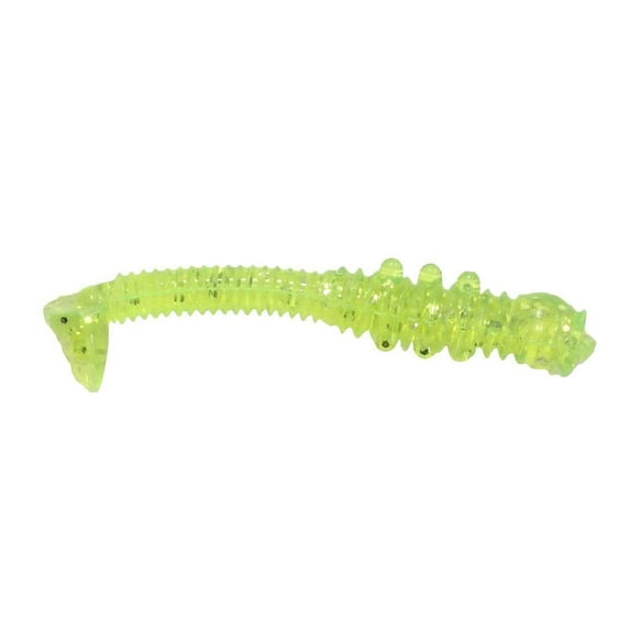 Southern Pro Tiny Worm Chartreuse Sparkle 1-1/2"