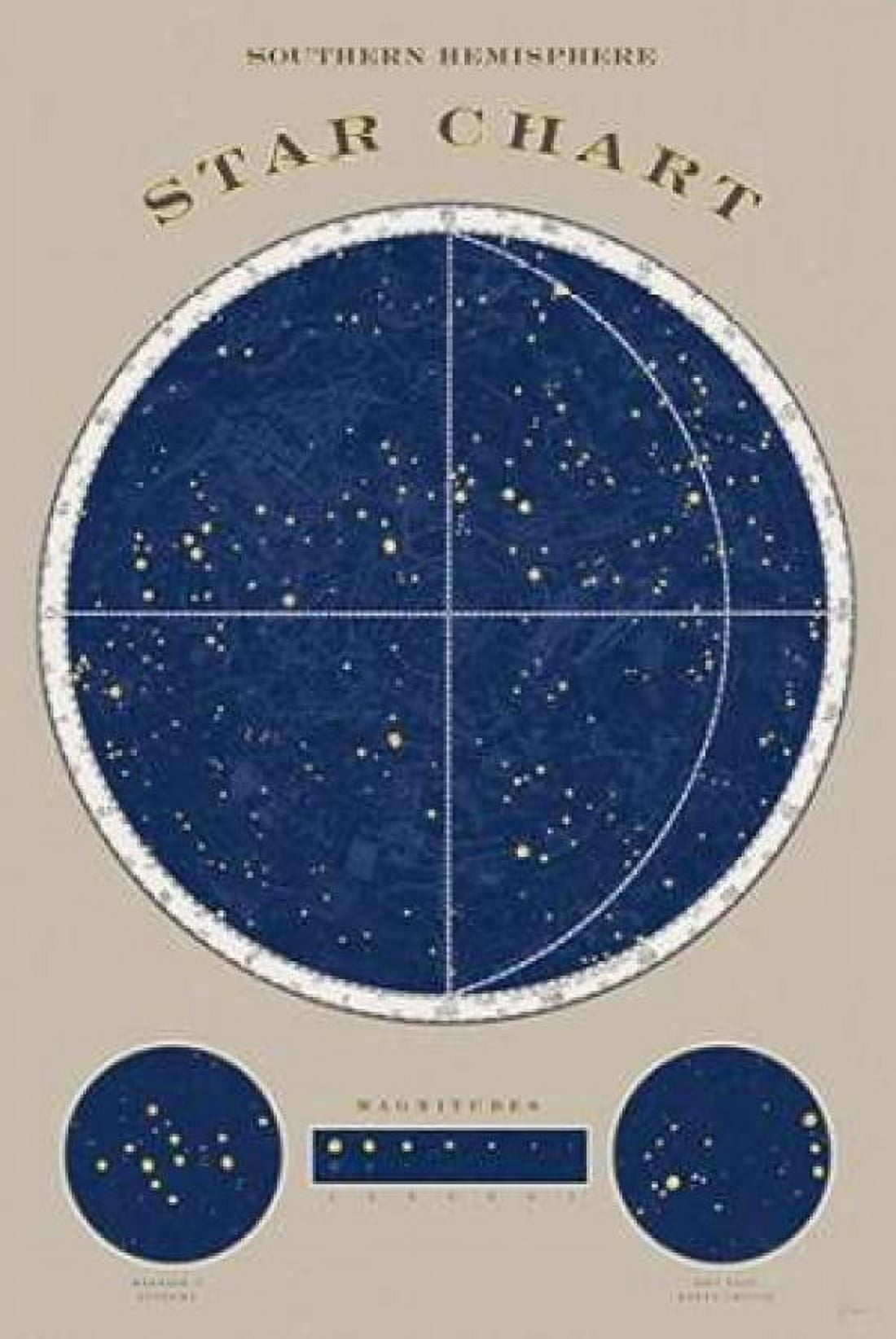Southern Star Chart Canvas Art - Sue Schlabach (24 x 36)