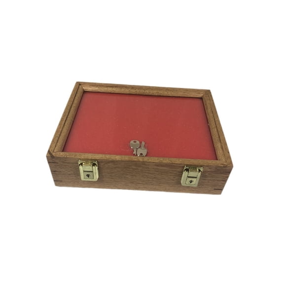 Southern Star Displays Oak Wood Display Case 9 x 12 x 3 for Arrowheads Knifes Collectibles & More