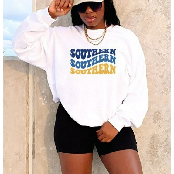 Southern Sweatshirt, SU, Jags, SWAC, Bayou Classic, The Bluffs, Harding Blvd, Geaux Jags