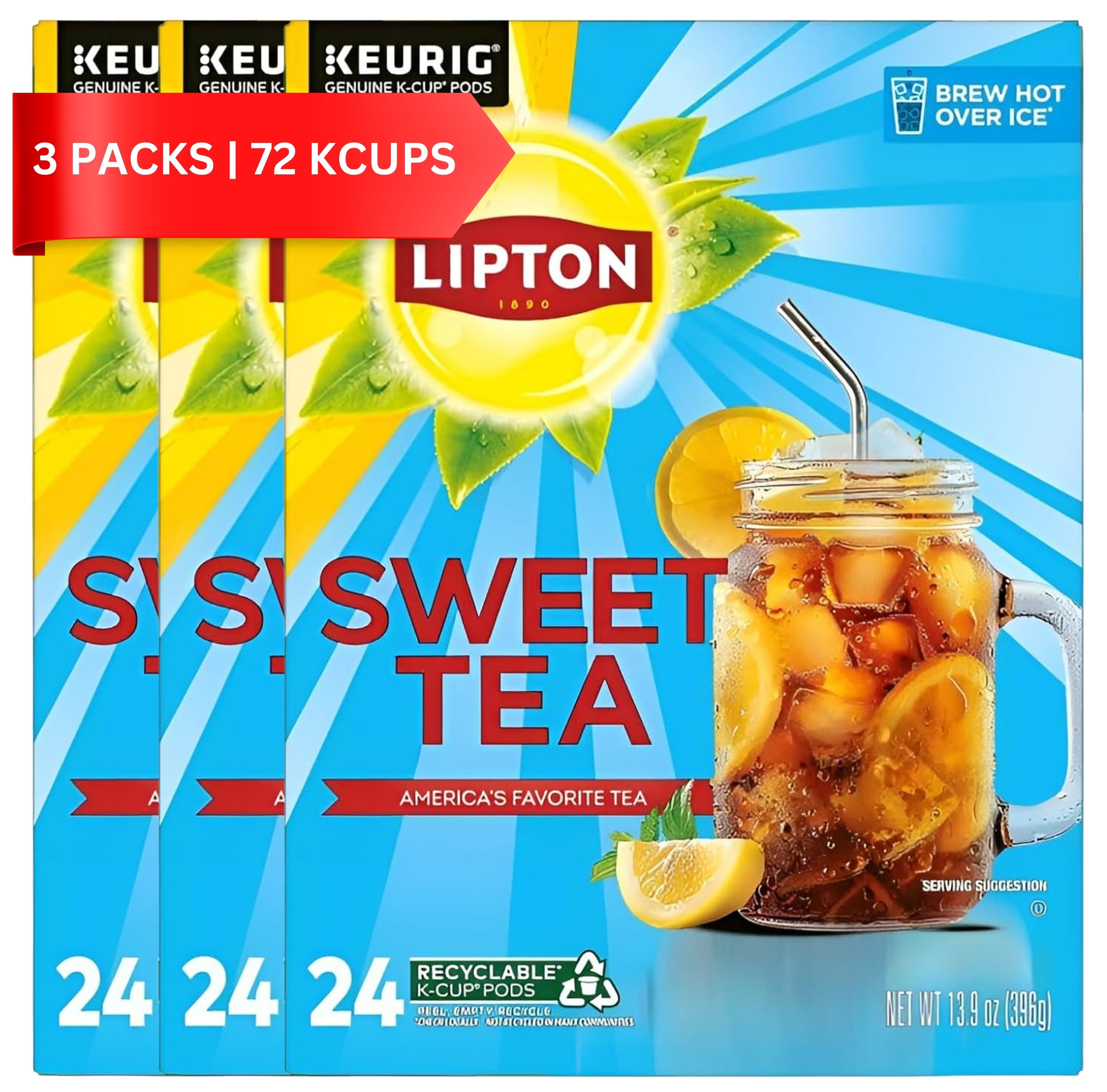 Lipton, Iced Tea Pods, 72ct, Southern Sweet Flavor - Walmart.com