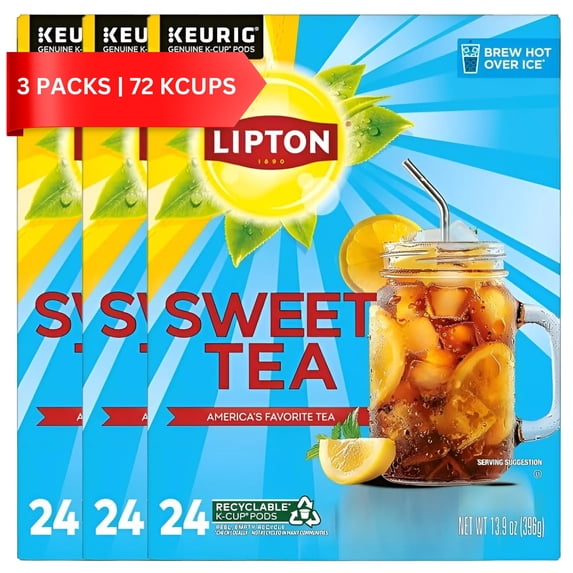 Lipton Southern Sweet Iced Tea K-Cups 72 Count