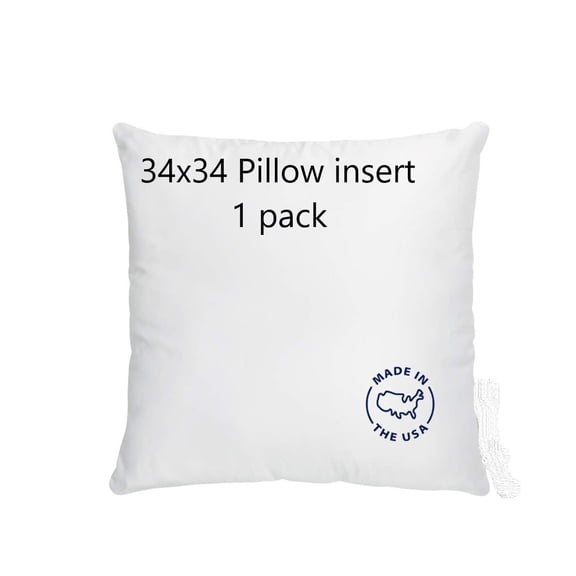 Southern Textiles Throw Pillow Inserts, Premium 100% Cotton Sateen, Made in the USA 18in x18 inch- 2 pk