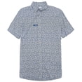 thumbnail image 1 of Southern Tide Men's Linen Rayon Short Sleeve Button Down Sport Shirt (Medium, Coronet Blue), 1 of 1