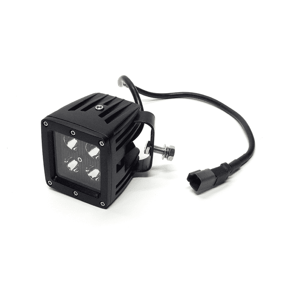 Southern Truck 79916 Black Face 3" x 3" 16W Square LED Spot Light (DT Harness 79900/1,440 Lumens), Black Series