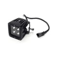 thumbnail image 1 of Southern Truck 79916 Black Face 3" x 3" 16W Square LED Spot Light (DT Harness 79900/1,440 Lumens), Black Series, 1 of 3