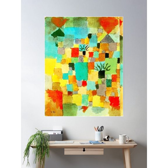 Southern (Tunisian) Gardens By Paul Klee - Favourite Artists Collection Poster Wall Art, Modern Wall Decor For Living Room Bedroom, 24x36 UNFRAMED