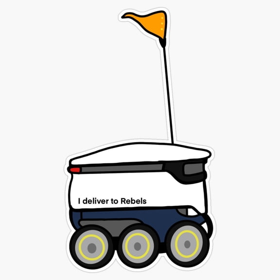 Southern University Campus Delivery Starship Robot Automation Tech Decal For Laptop Hydroflask Sticker