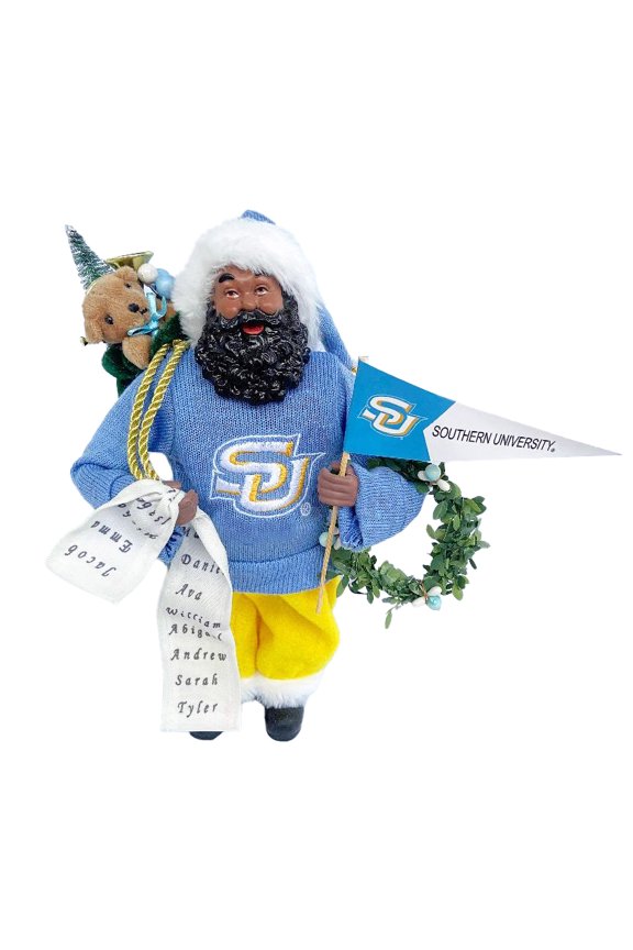 Southern University Jaguars 12" Proud Santa