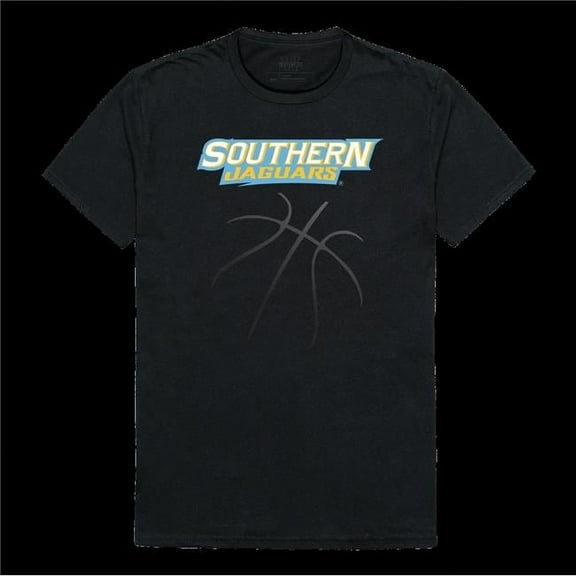 Southern University Jaguars College Basketball T-Shirt, Black - Large