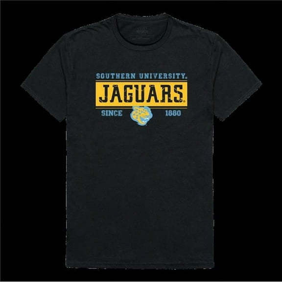 Southern University Jaguars College Established T-Shirt, Black - Small