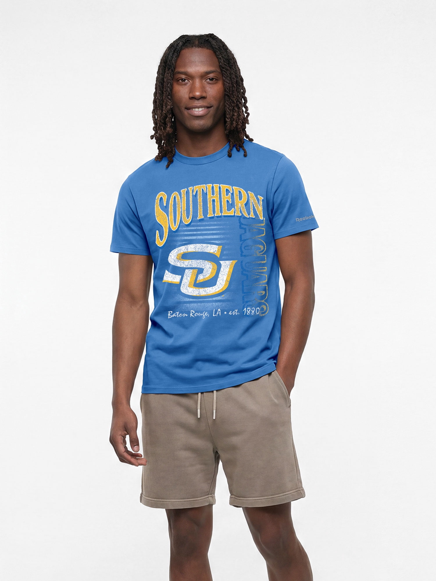 Southern University Jaguars Reebok Mens Crew Neck Short Sleeve T-Shirt
