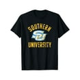 thumbnail image 1 of Southern University Men's Cotton T-Shirt - Soft & Breathable, Black with Yellow Logo, Casual Round Neck Tee for Casual Attire & Special Occasions, 1 of 6