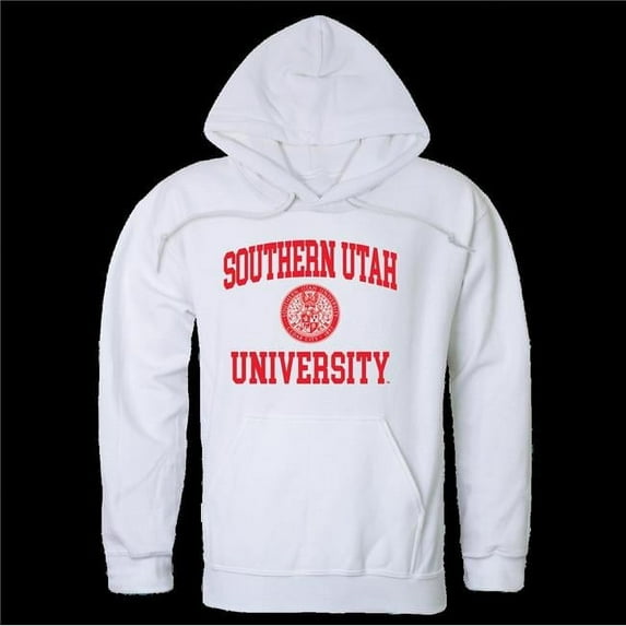 Southern Utah University Thunderbirds Seal Hoodie, White - Extra Large