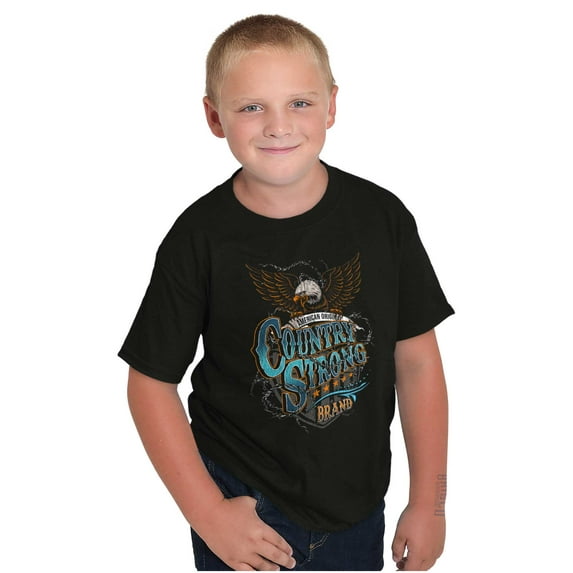 Southern Western American Eagle Crewneck T Shirts Boy Girl Teen Brisco Brands M
