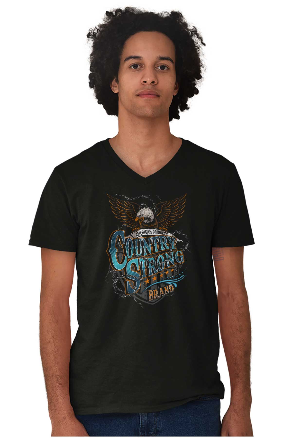 Southern Western American Eagle VNeck T Shirts Men Women Brisco Brands