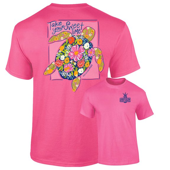 Southernology Preppy Sweet Time Turtle T-Shirt