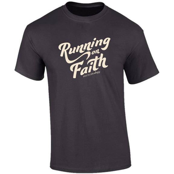 Southernology Script Running on Faith T-Shirt