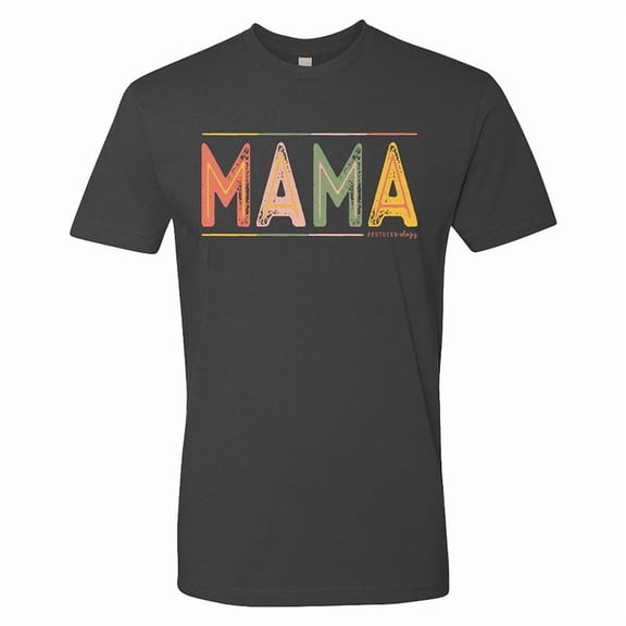 Southernology Statement Collection Mama Color Block Canvas T-Shirt