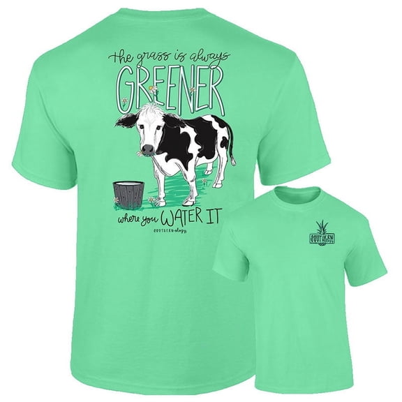 Southernology The Grass is Greener Cow T-Shirt