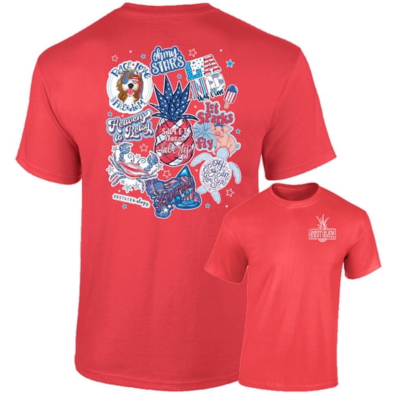 Southernology USA Patriotic Decals T-Shirt