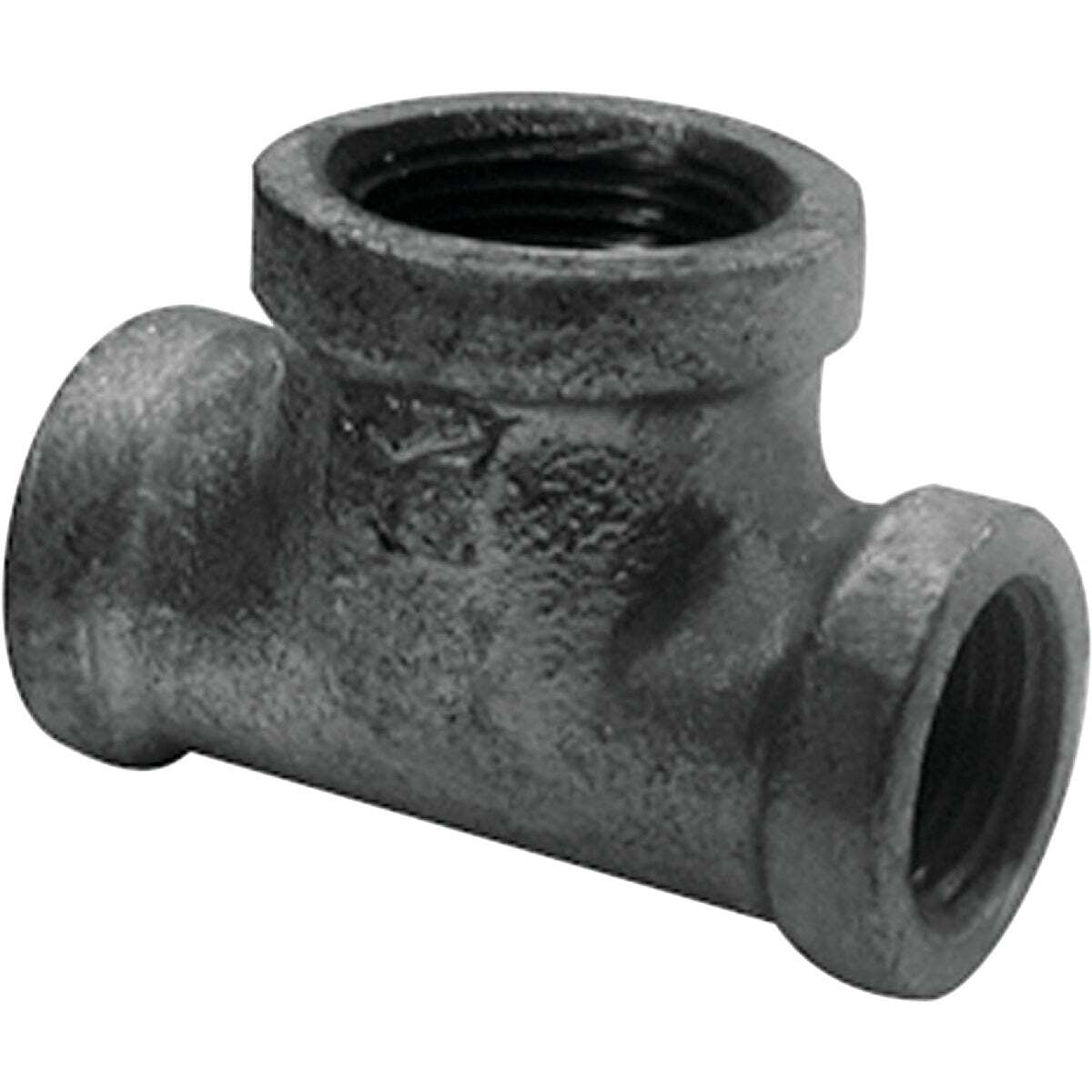 BK Products Malleable Black Iron Reducing Tee - 1-1/4 In. x 1-1/4 In. x ...