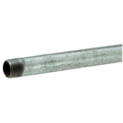 Ace Hardware Carbon Steel Threaded Pipe - Galvanized - 1" x 60"