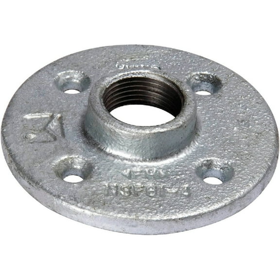 Southland 2 In. Malleable Iron Galvanized Floor Flange 511-608BG 511-608BG 484784