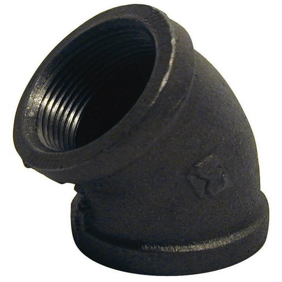 Southland 3/8 In. 45 Deg. Malleable Black Iron Elbow (1/8 Bend) Pack of 5