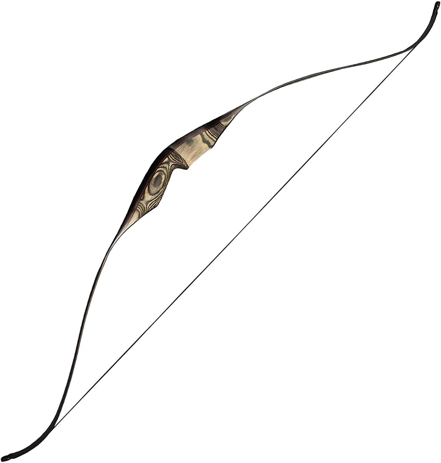 Southland Archery Supply Gravity 60" One-Piece Hunting Recurve Bow Wooden Traditional - Right Hand - 30lbs.
