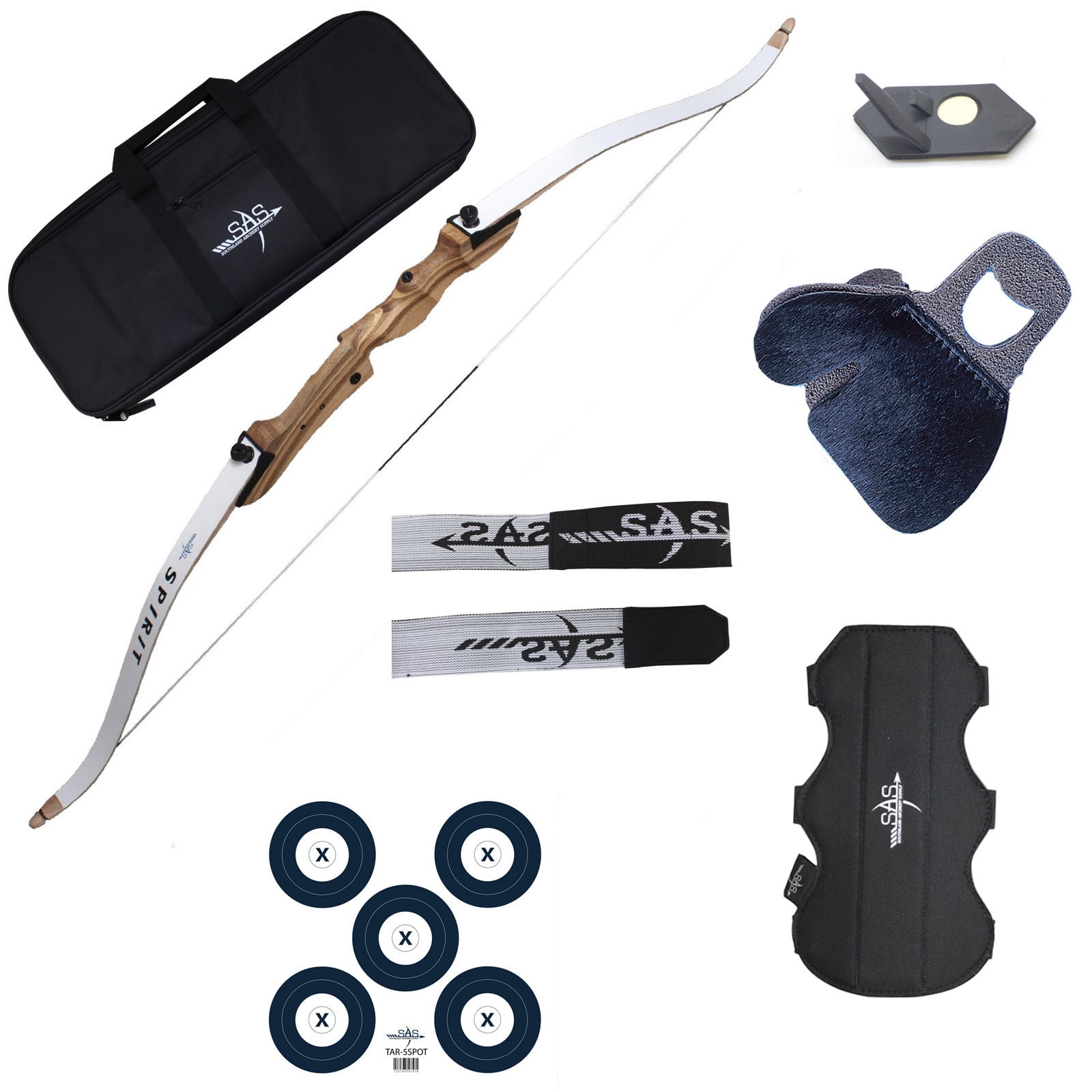Southland Archery Supply Spirit Jr 54" Beginner Youth Bow Package with Bag - Left Hand 20 LBS.