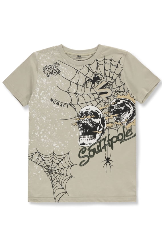 Boys' Spider T-Shirt Color: white Size: 10 - 12