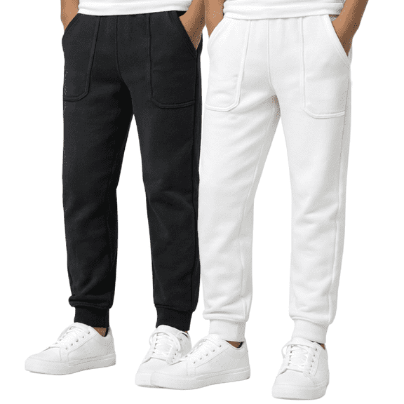 Southpole Boys Sweatpants - 2 Pack Cozy Fleece Joggers for Boys with Drawstring Waistband (Size: 8-20)