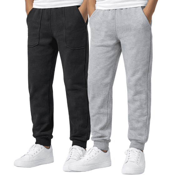 Southpole Boys Sweatpants - 2 Pack Cozy Fleece Joggers for Boys with Drawstring Waistband (Size: 8-20)