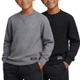 thumbnail image 1 of Southpole Boys Thermal Henley Shirt - Waffle Knit Warm Long Sleeve Boys Henley Shirt 2 Pack Casual Top, 1 of 6