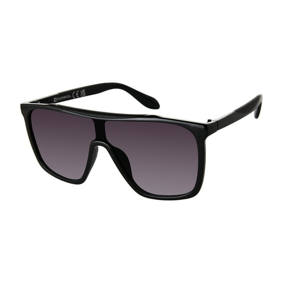 Southpole Men's 5079SP Shield UV400 Protective Square Fashion Sunglasses, 130mm