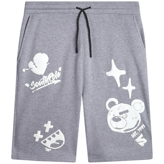 Southpole Mens Graphic Shorts - Cotton Blend Streetwear Summer Shorts for Men (Sizes: S-XL)