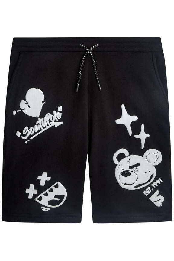 Mens Graphic Shorts - Cotton Blend Streetwear Summer Shorts for Men (Sizes: S-XL)